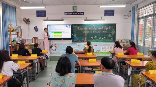 🌺🌺Ngày 18/04/2025, trường Tiểu học Tân Sơn Nhì đã tổ chức buổi họp cha mẹ học sinh cuối năm, năm học 2024-2025.